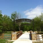 GSI Highway - TXDOT Custom Fabrications - metal entrance sign to Fish Creek Trail