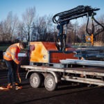 Rail Raise 100 Being Prepared for Transport